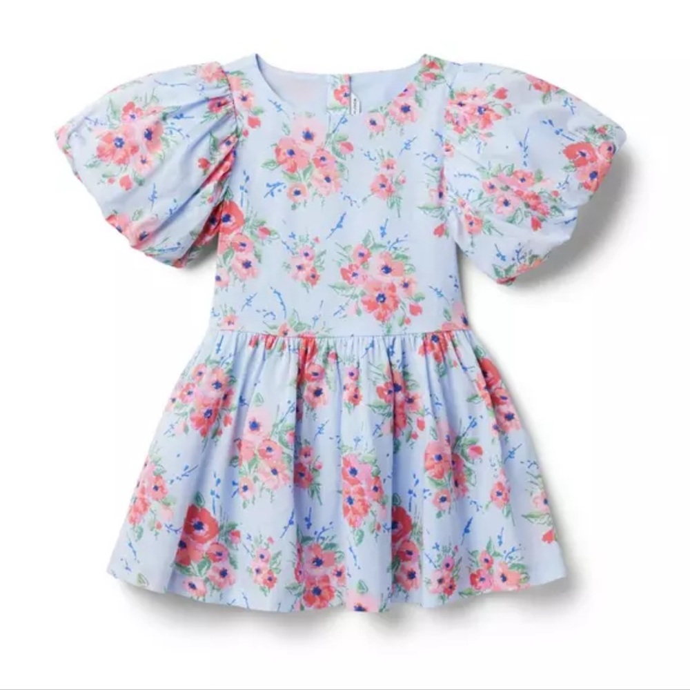 Jamie and Jack Floral Puff Sleeve Dress